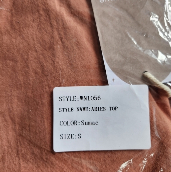 Jackson Rowe Aries Top In Sumac Colour Small - Picture 3 of 3